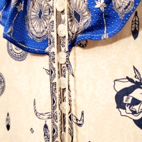 NWOT Vintage Spell Designs Coyote White Open Back Bohemian Mini Dress Medium - Picture 8 of 16